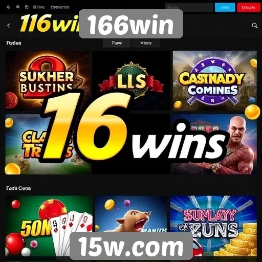 Oferta de jogos diversificados no 166win
